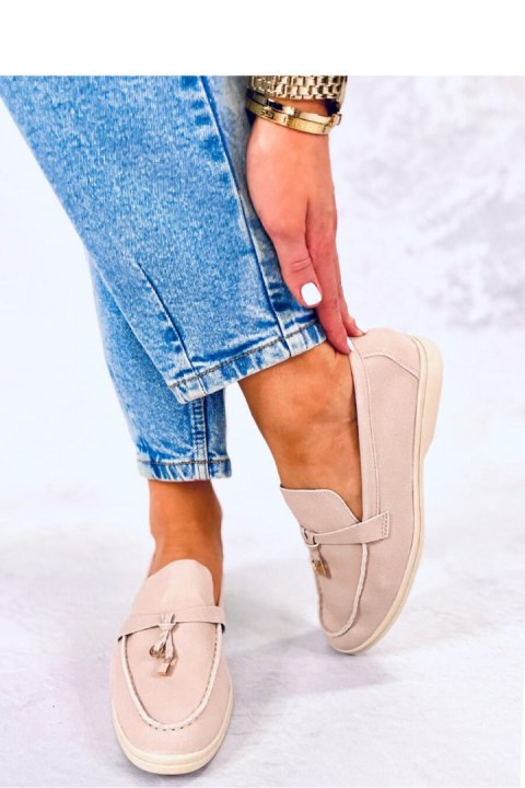 Mokasyny damskie EUNICE BEIGE - Inello Mokasyny damskie EUNICE BEIGE - Inello