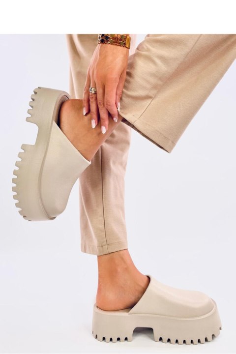 Sandał Klapki chodaki piankowe ERNEST KHAKI - Inello Sandał Klapki chodaki piankowe ERNEST KHAKI - Inello