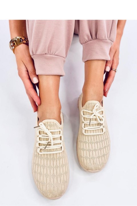Buty sportowe skarpetkowe BARKES BEIGE - Inello Buty sportowe skarpetkowe BARKES BEIGE - Inello