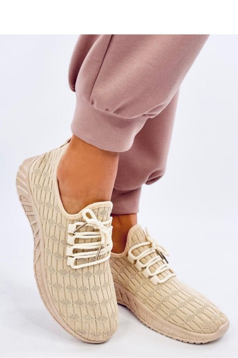 Buty sportowe skarpetkowe BARKES BEIGE - Inello Buty sportowe skarpetkowe BARKES BEIGE - Inello