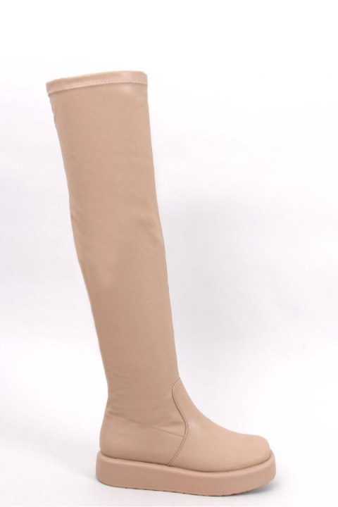 Muszkieterki na grubej podeszwie BAIRD BEIGE - Inello Muszkieterki na grubej podeszwie BAIRD BEIGE - Inello