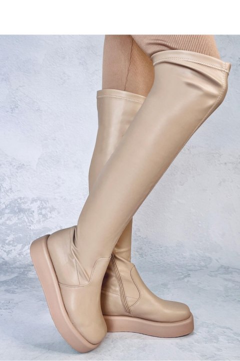 Muszkieterki na grubej podeszwie BAIRD BEIGE - Inello Muszkieterki na grubej podeszwie BAIRD BEIGE - Inello
