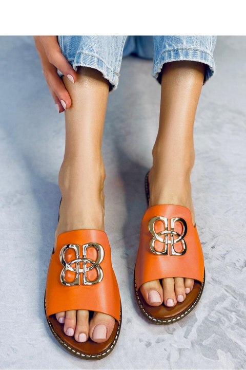 Sandał Klapki damskie EBONY ORANGE - Inello Sandał Klapki damskie EBONY ORANGE - Inello