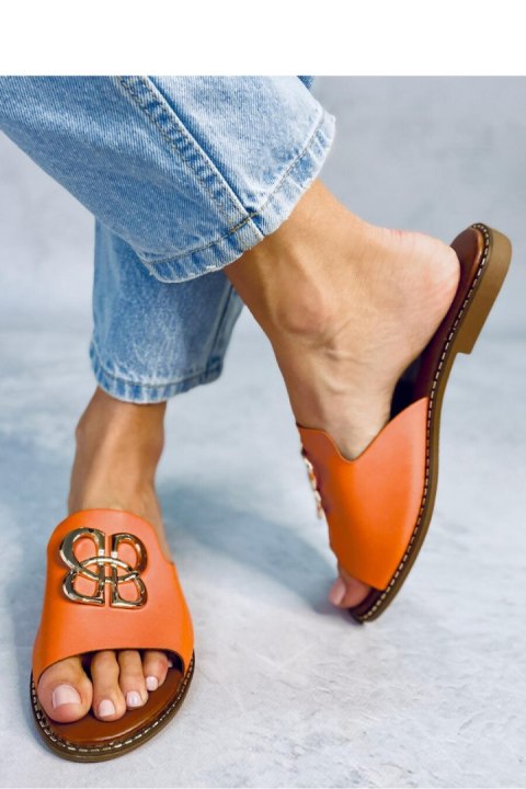 Sandał Klapki damskie EBONY ORANGE - Inello Sandał Klapki damskie EBONY ORANGE - Inello