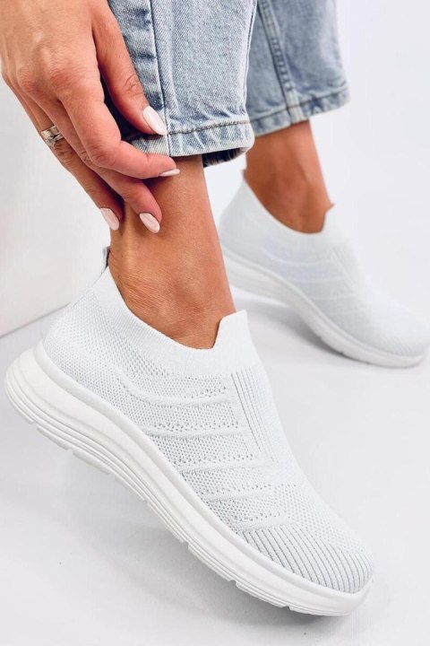 Buty skarpetkowe wsuwane GROPPI WHITE - Inello Buty skarpetkowe wsuwane GROPPI WHITE - Inello