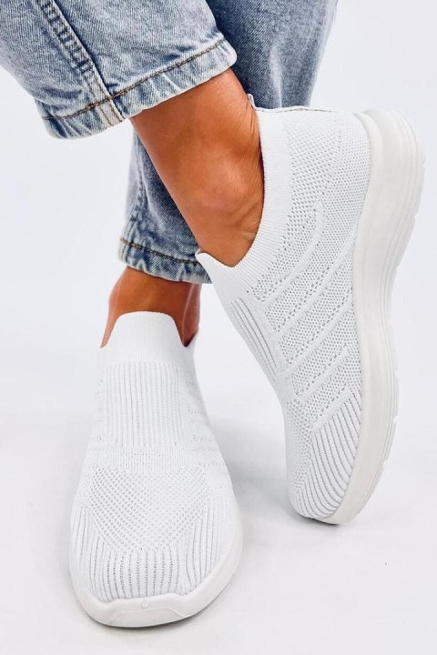 Buty skarpetkowe wsuwane GROPPI WHITE - Inello Buty skarpetkowe wsuwane GROPPI WHITE - Inello