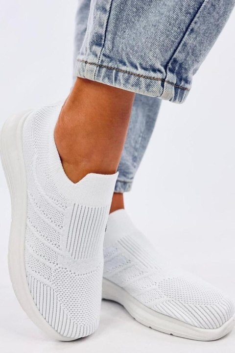 Buty skarpetkowe wsuwane GROPPI WHITE - Inello Buty skarpetkowe wsuwane GROPPI WHITE - Inello