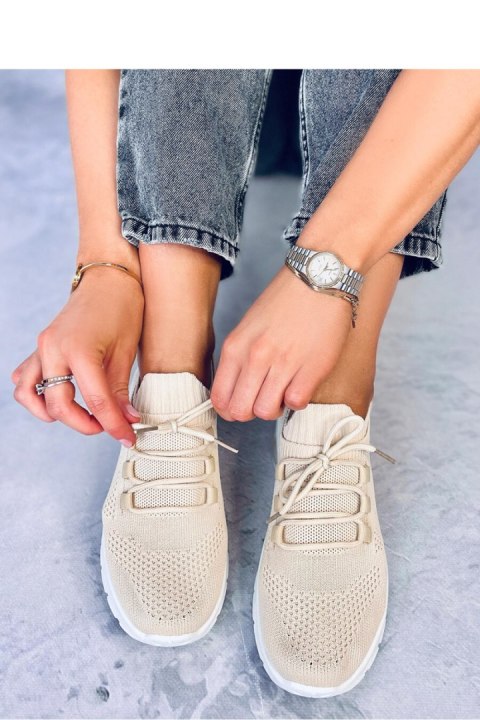 Buty sportowe skarpetkowe CARUSO BEIGE - Inello Buty sportowe skarpetkowe CARUSO BEIGE - Inello
