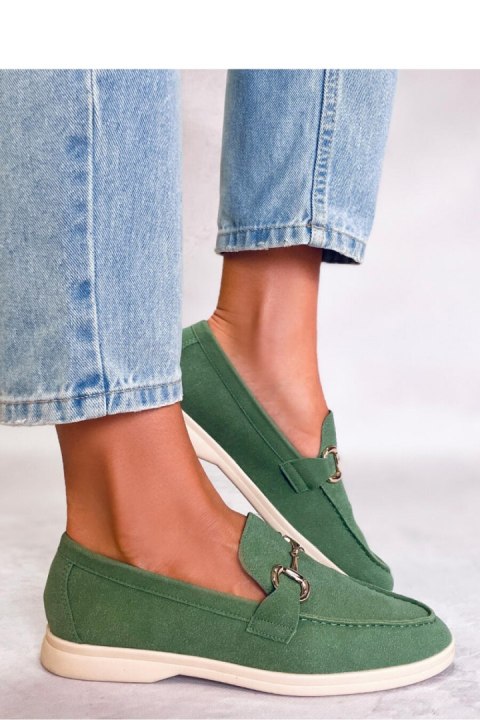 Mokasyny damskie MILVA GREEN - Inello Mokasyny damskie MILVA GREEN - Inello