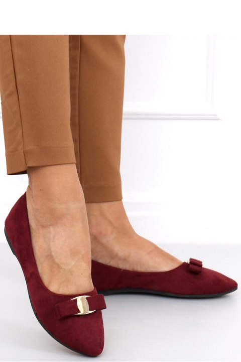 Baleriny damskie JANYA WINE RED - Inello Baleriny damskie JANYA WINE RED - Inello