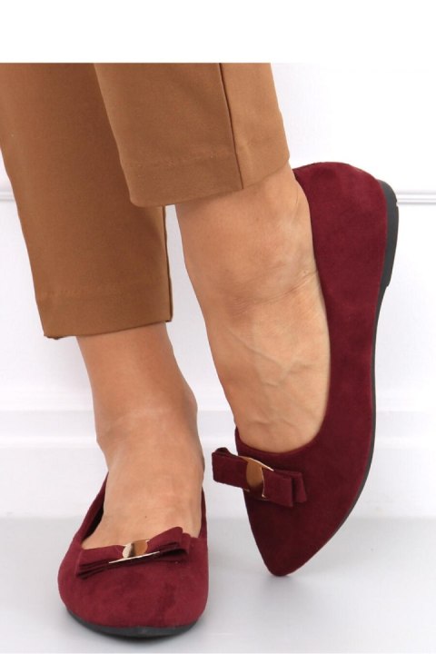 Baleriny damskie JANYA WINE RED - Inello Baleriny damskie JANYA WINE RED - Inello
