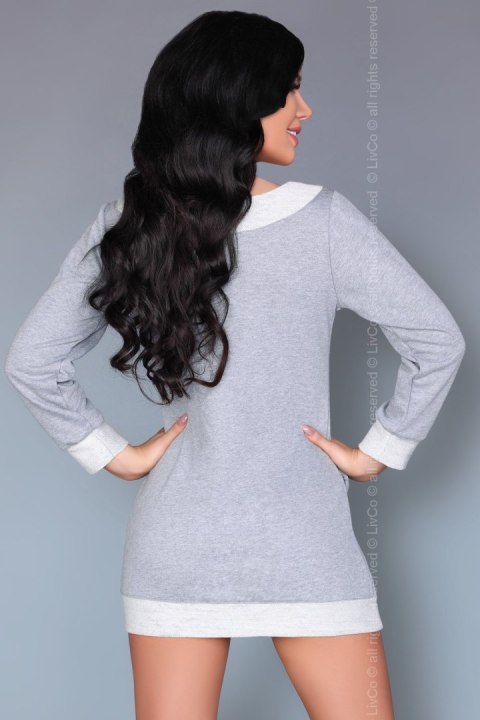 Koszulka nocna Koszula Nocna Model Maristela Grey - Livia Corsetti Fashion Koszulka nocna Koszula Nocna Model Maristela Grey - Livia Corsetti Fashion