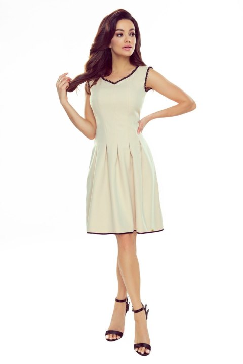 Sukienka Model 452-5 Beige - Numoco Sukienka Model 452-5 Beige - Numoco
