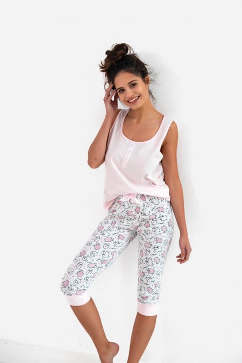 Piżama Damska Model Sheena Light Pink - Sensis Piżama Damska Model Sheena Light Pink - Sensis