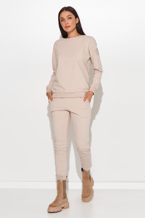 Spodnie Komplet Model NU379 Light Beige - Numinou Spodnie Komplet Model NU379 Light Beige - Numinou