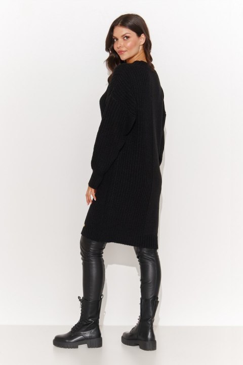 Sweter Damski Model NU_S92 Black - Numinou Sweter Damski Model NU_S92 Black - Numinou