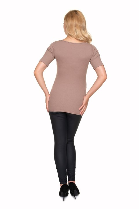 Bluzka Ciążowa Model 1717 Cappuccino - PeeKaBoo Bluzka Ciążowa Model 1717 Cappuccino - PeeKaBoo