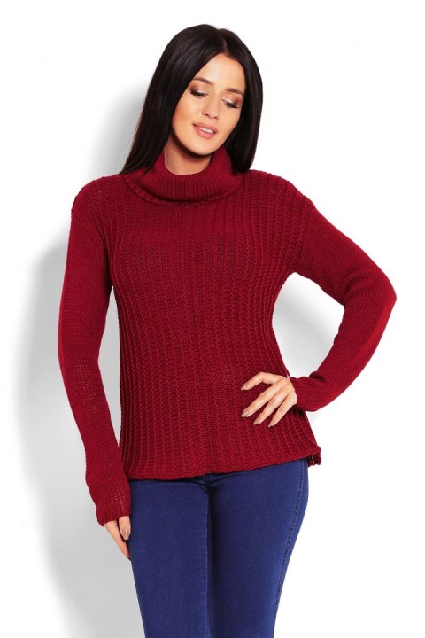 Golf Damski Model 70014 Bordo - PeeKaBoo Golf Damski Model 70014 Bordo - PeeKaBoo
