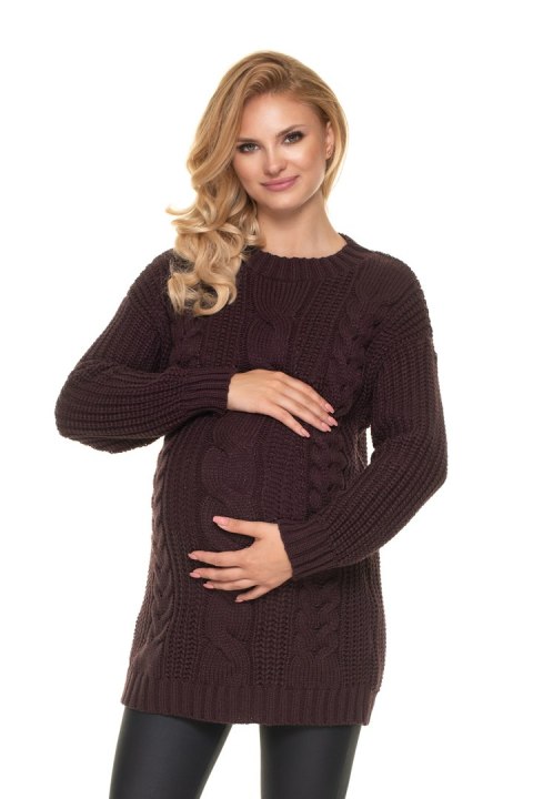 Sweter Model 70040 Chocco - PeeKaBoo Sweter Model 70040 Chocco - PeeKaBoo