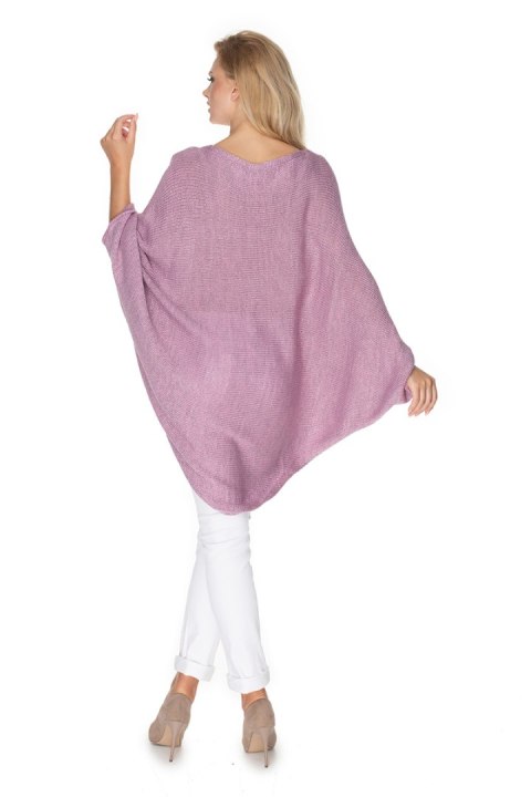 Sweter Ponczo Model 30068 Lila - PeeKaBoo Sweter Ponczo Model 30068 Lila - PeeKaBoo