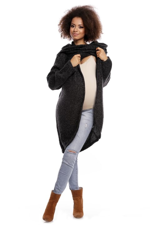 Sweter model 30051C Black - PeeKaBoo Sweter model 30051C Black - PeeKaBoo