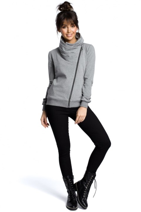 Bluza Damska Model B071 Grey - BeWear Bluza Damska Model B071 Grey - BeWear
