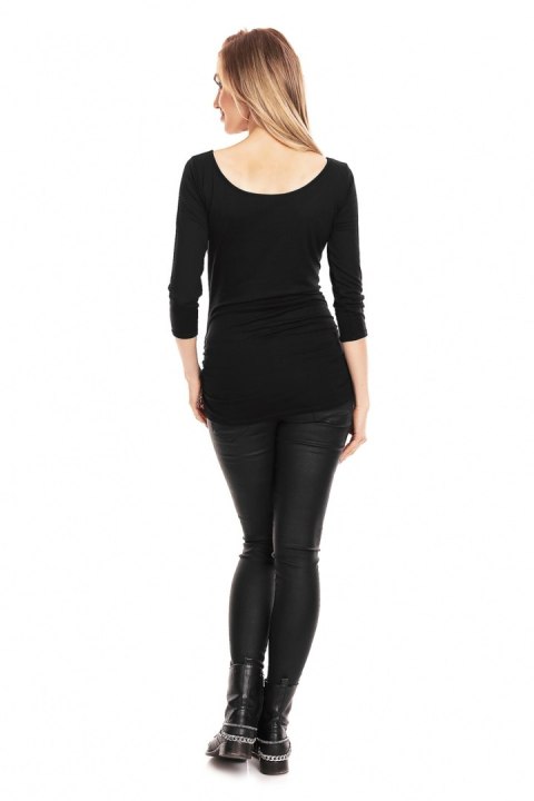 Bluzka Ciążowa Model 0142 Black - PeeKaBoo Bluzka Ciążowa Model 0142 Black - PeeKaBoo
