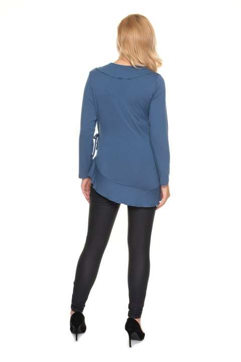 Bluzka Ciążowa Model 0185 Blue - PeeKaBoo Bluzka Ciążowa Model 0185 Blue - PeeKaBoo