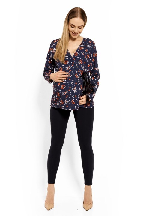 Bluzka Ciążowa Model 1626DC Flowers - PeeKaBoo Bluzka Ciążowa Model 1626DC Flowers - PeeKaBoo