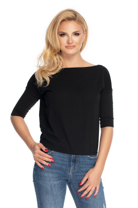 Bluzka Model 0171 Black - PeeKaBoo Bluzka Model 0171 Black - PeeKaBoo