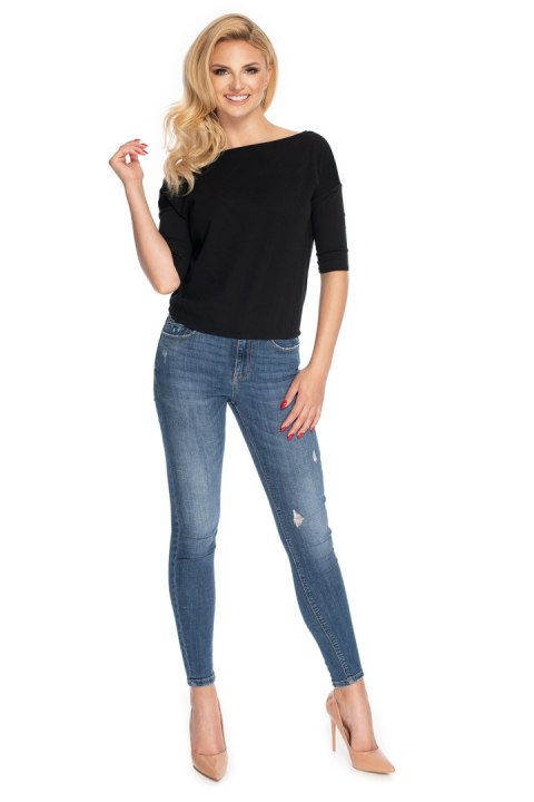 Bluzka Model 0171 Black - PeeKaBoo Bluzka Model 0171 Black - PeeKaBoo