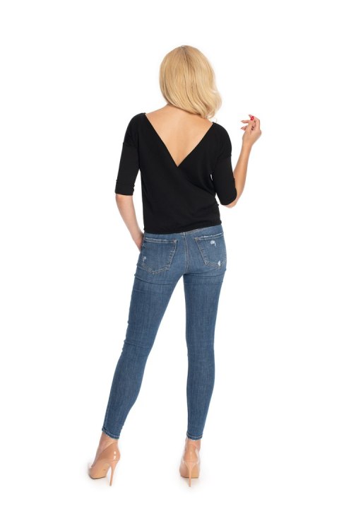 Bluzka Model 0171 Black - PeeKaBoo Bluzka Model 0171 Black - PeeKaBoo