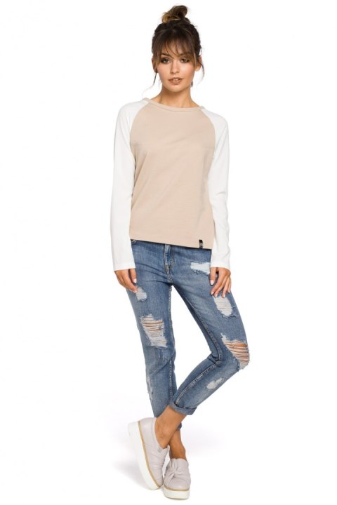 Bluzka Model B047 Grey - BeWear Bluzka Model B047 Grey - BeWear