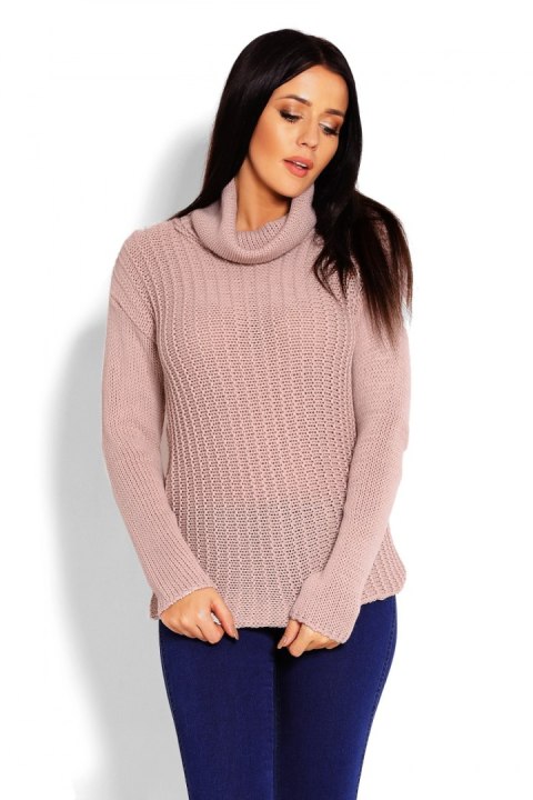 Golf Damski Model 70014 Latte - PeeKaBoo Golf Damski Model 70014 Latte - PeeKaBoo