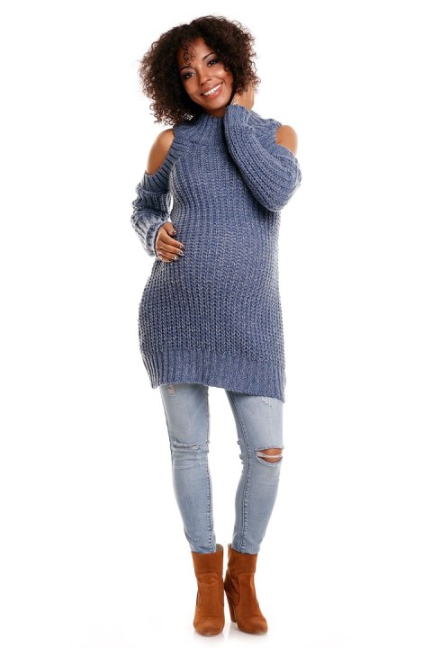 Sweter model 30040C Jeans - PeeKaBoo Sweter model 30040C Jeans - PeeKaBoo