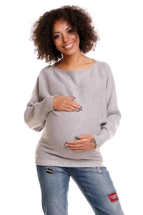 Sweter model 70003C Light Gray - PeeKaBoo Sweter model 70003C Light Gray - PeeKaBoo