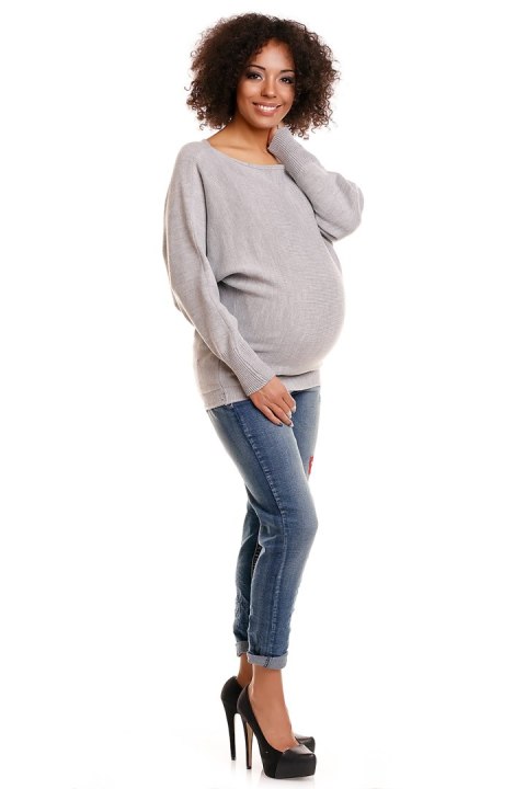 Sweter model 70003C Light Gray - PeeKaBoo Sweter model 70003C Light Gray - PeeKaBoo