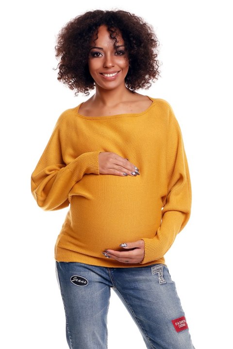 Sweter model 70003C Mustard - PeeKaBoo Sweter model 70003C Mustard - PeeKaBoo