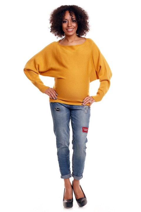 Sweter model 70003C Mustard - PeeKaBoo Sweter model 70003C Mustard - PeeKaBoo