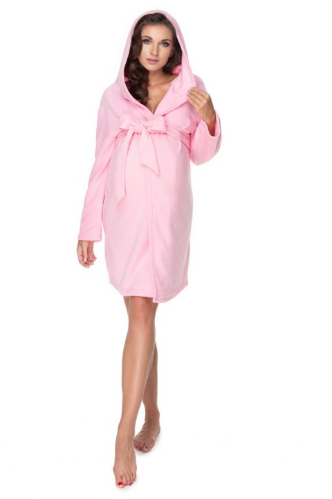 Szlafrok Damski Model 0148 Light Pink - PeeKaBoo Szlafrok Damski Model 0148 Light Pink - PeeKaBoo