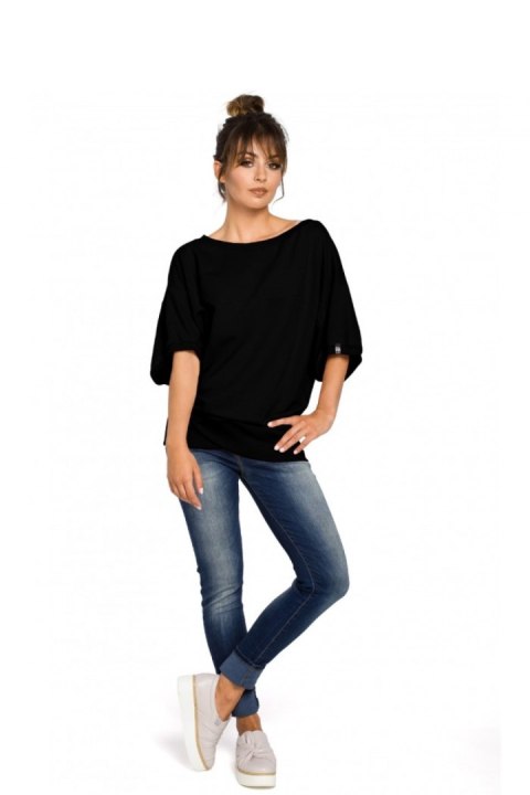 Bluza Damska Model B048 Black - BeWear Bluza Damska Model B048 Black - BeWear