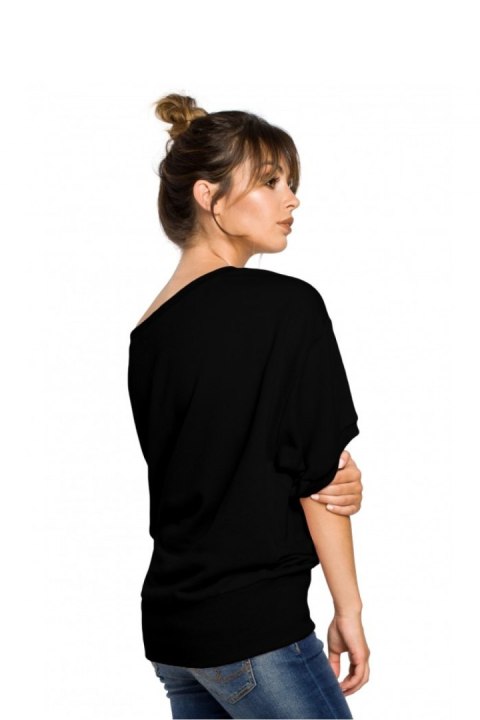 Bluza Damska Model B048 Black - BeWear Bluza Damska Model B048 Black - BeWear