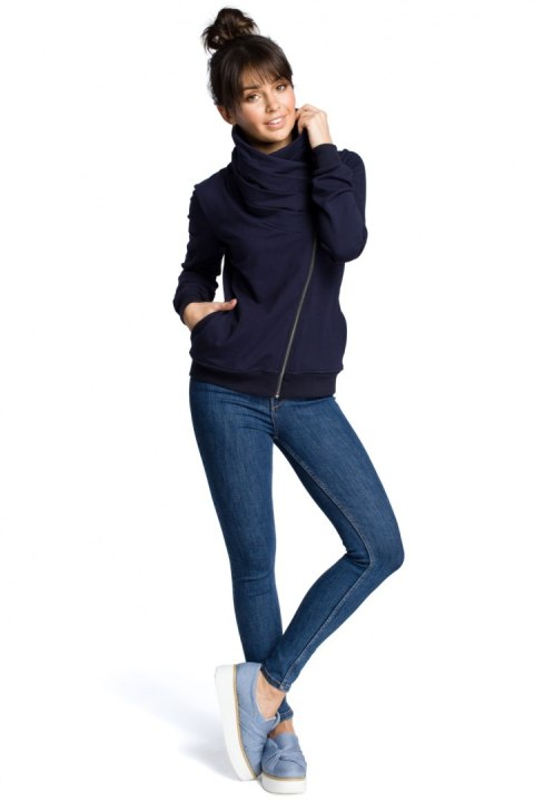 Bluza Damska Model B071 Navy - BeWear Bluza Damska Model B071 Navy - BeWear
