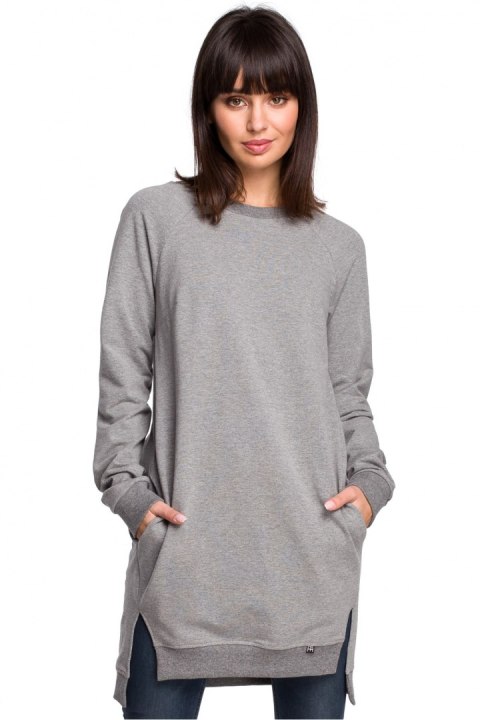 Bluza Damska Model B101 Grey - BeWear Bluza Damska Model B101 Grey - BeWear