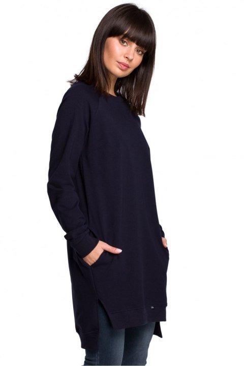 Bluza Damska Model B101 Navy - BeWear Bluza Damska Model B101 Navy - BeWear