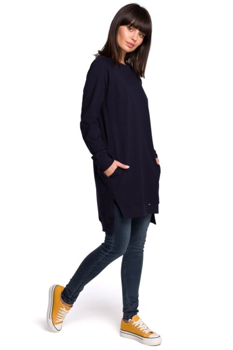 Bluza Damska Model B101 Navy - BeWear Bluza Damska Model B101 Navy - BeWear
