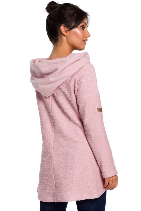 Bluza Damska Model B131 Powder Pink - BeWear Bluza Damska Model B131 Powder Pink - BeWear