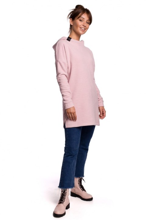 Bluza Damska Model B176 Powder Pink - BeWear Bluza Damska Model B176 Powder Pink - BeWear