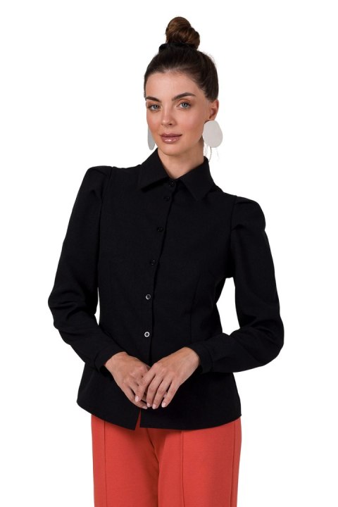 Koszula Damska Model B277 Black - BeWear Koszula Damska Model B277 Black - BeWear