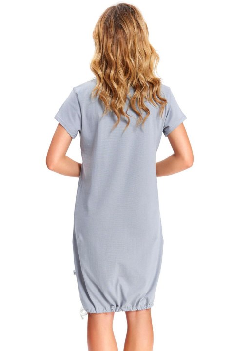 Koszulka nocna Koszula Ciążowa Model TCB.9504 Grey - Dn-nightwear Koszulka nocna Koszula Ciążowa Model TCB.9504 Grey - Dn-nightwear